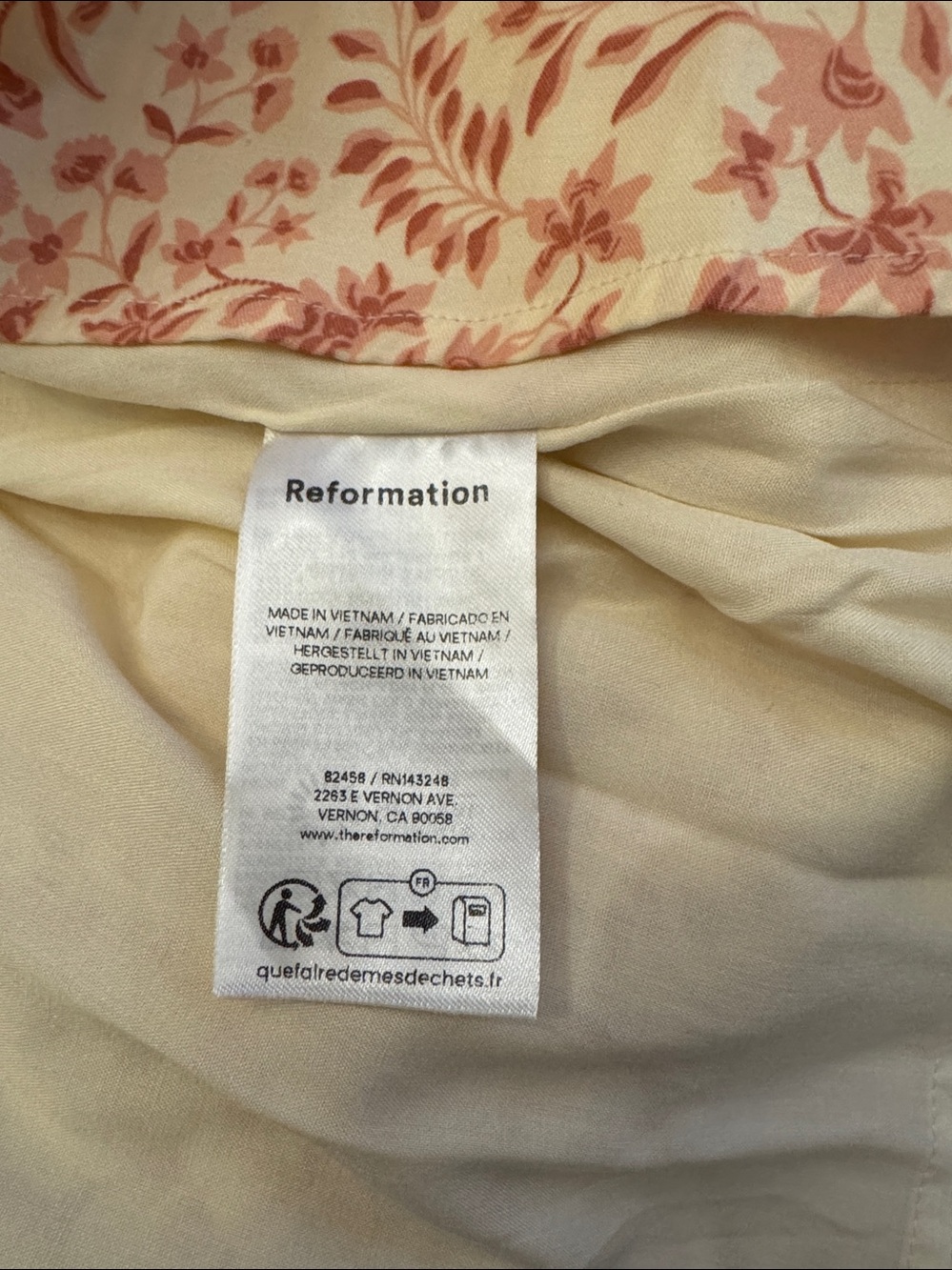 NWT Size 4 - Reformation Leannah Dress Color Corinne - Picture 12 of 14